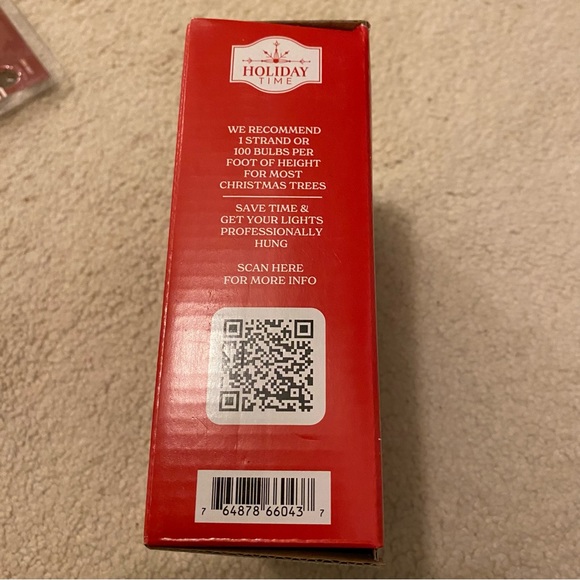 100ct Clear Incandescent Christmas Lights Green Wire Holiday Time - Picture 2 of 4